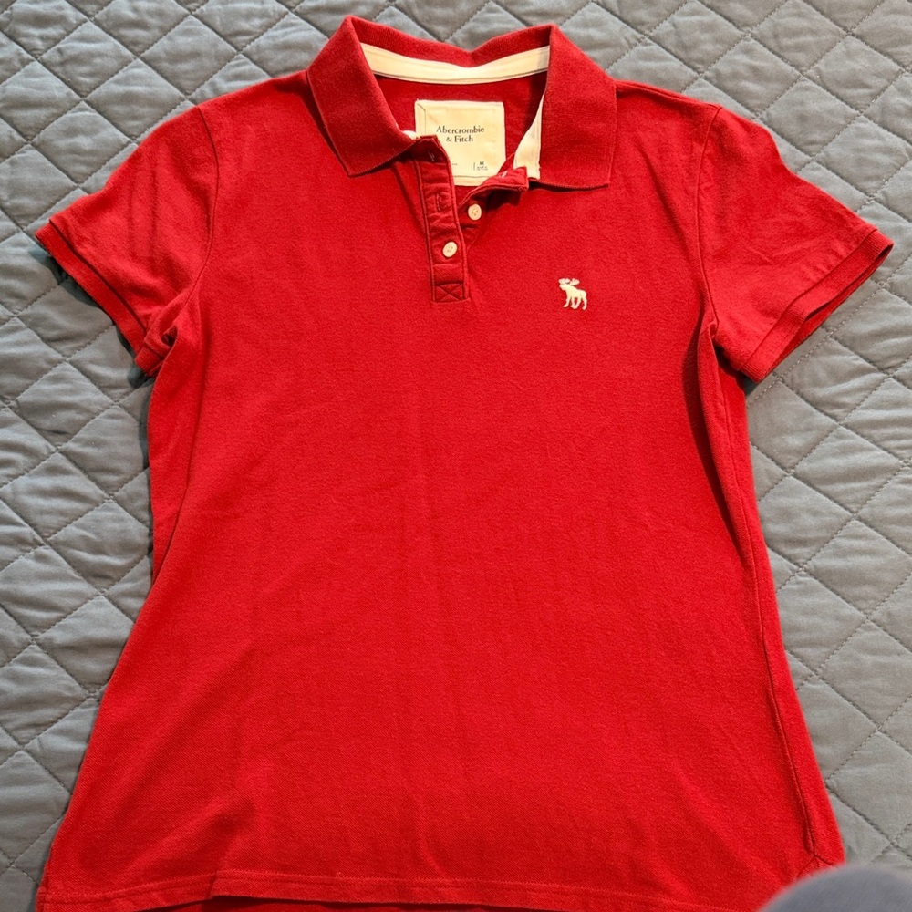 Abercrombie Women’s Red Polo